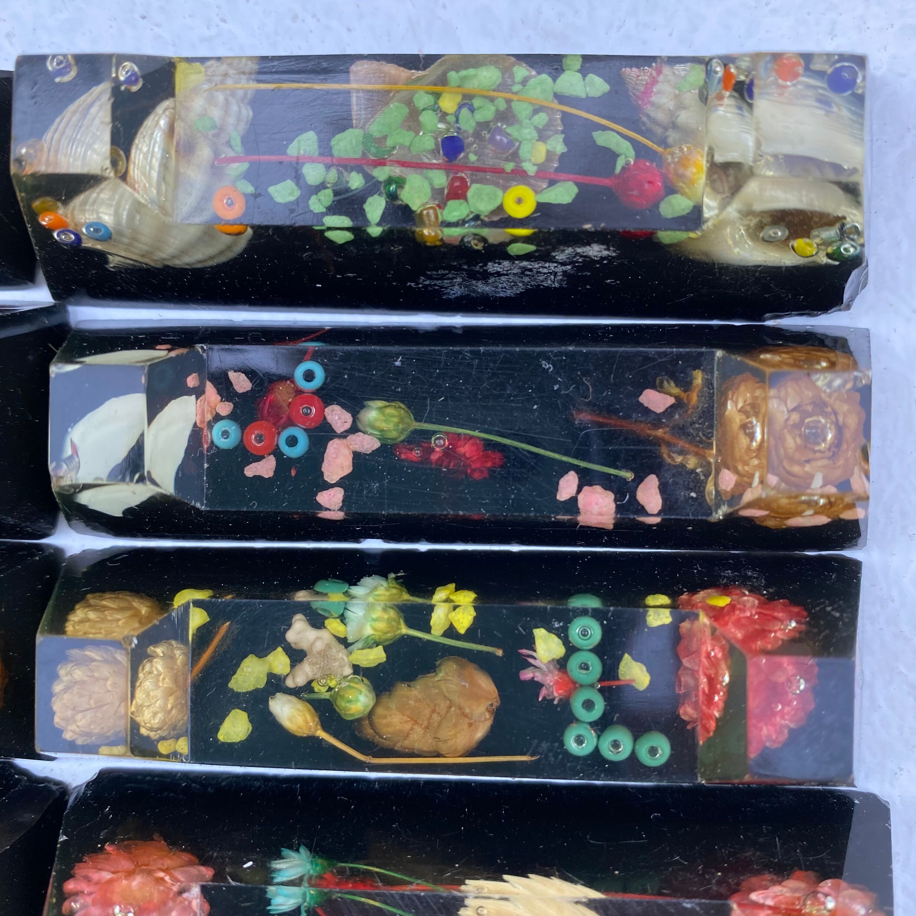 Vintage resin knife doors