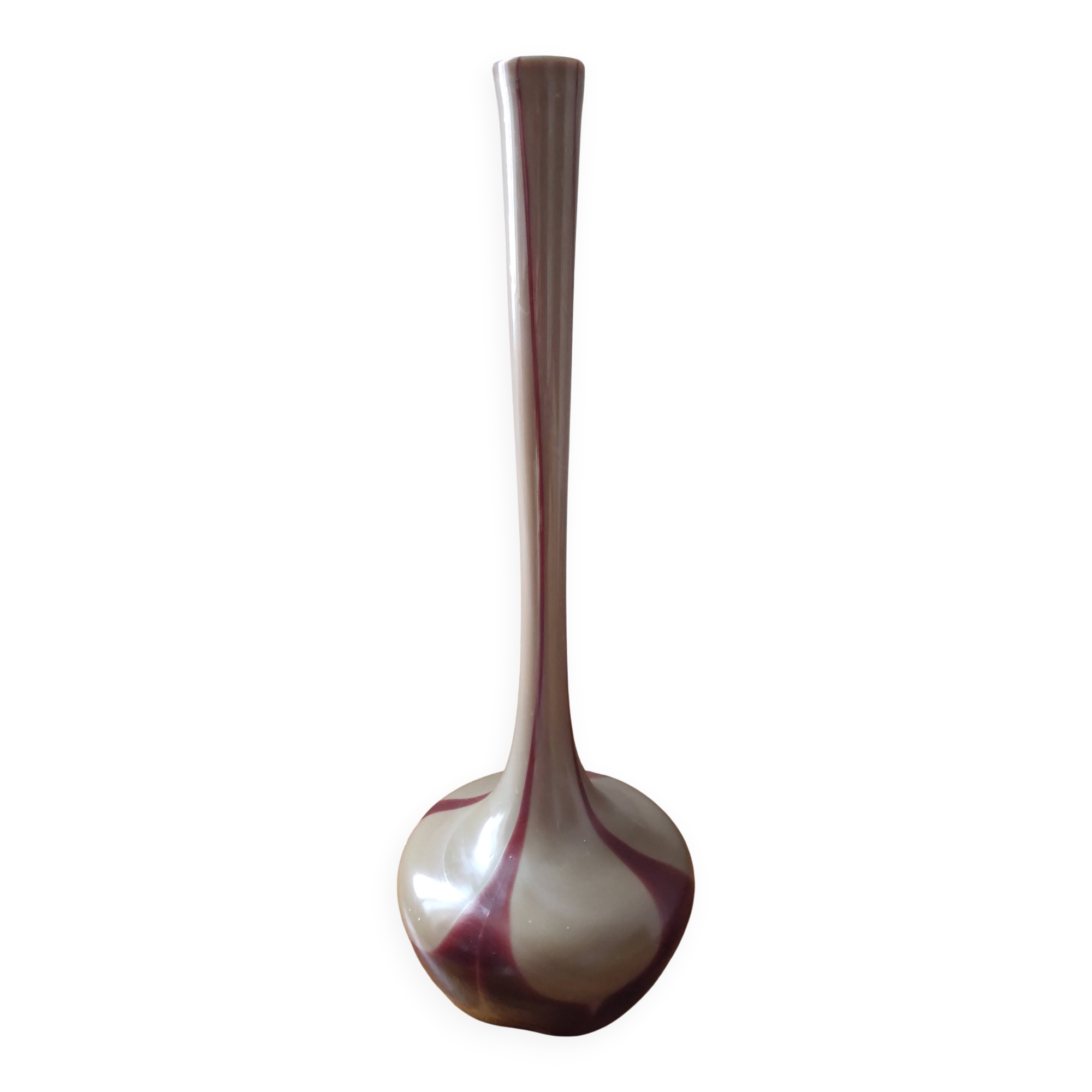 Soliflore vase "Onion of Jemeppe" from the Val Saint Lambert crystal factory