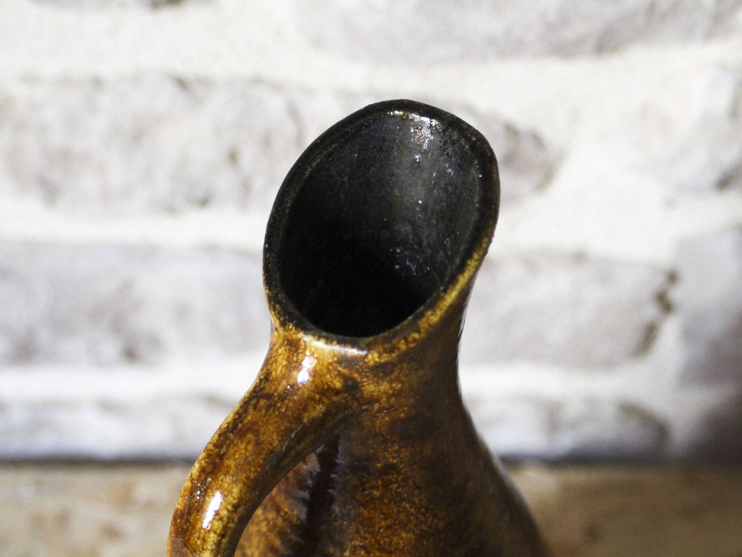 Accolay glazed ceramic pitcher