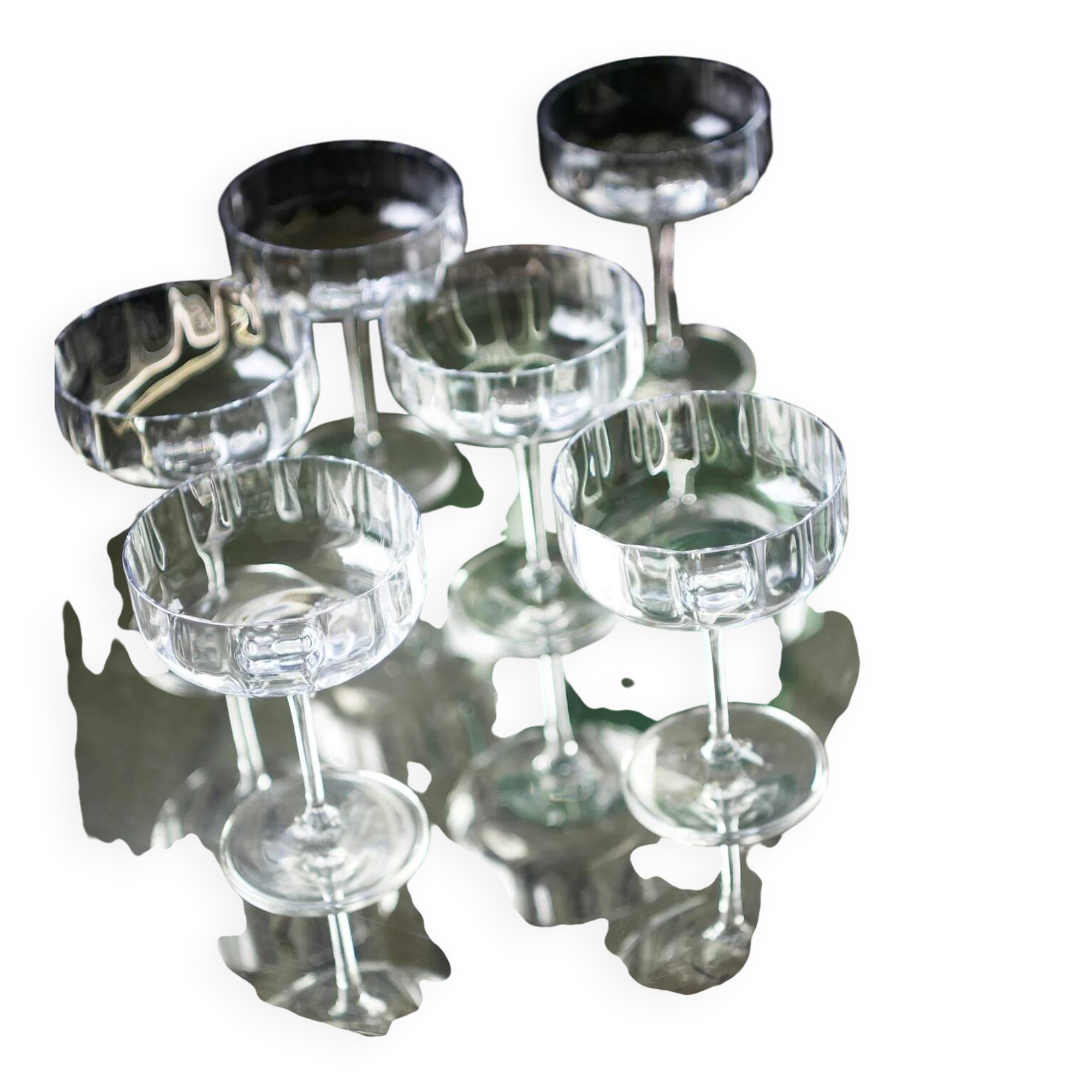 Coupes à champagne italiennes, lot de 6