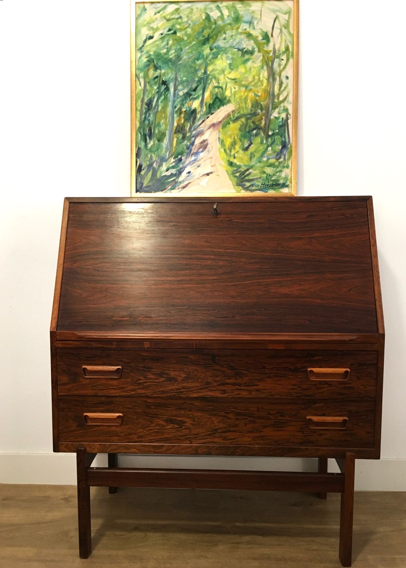 Bureau en palissandre modèle 68 par Arne Wahl Iversen, Danemark années 1960