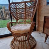 Gio Ponti wicker armchair