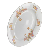 Dish Limoges patterns small yellow and purple flowers