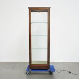 Vitrine anglaise ancienne avec éclairage – Fin du XIXe siècle