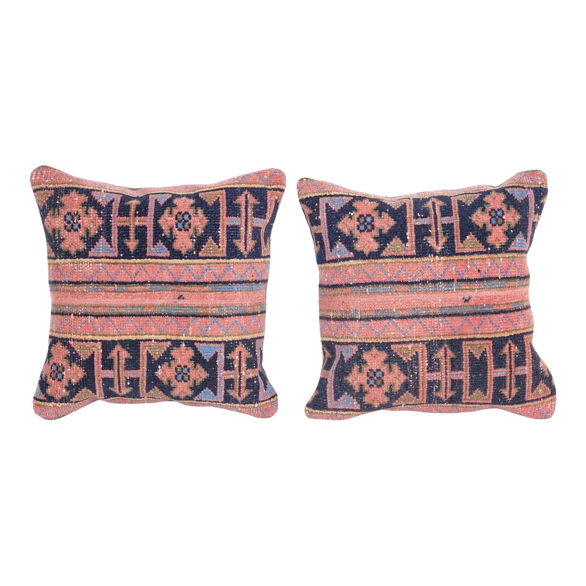 Set of 2 vintage Turkish cushion covers 51x51 cm