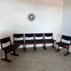 Set of 6 old Scandinavian chairs from the 60s, vintage teak