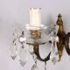 Pair of antique wall sconces in gilded bronze, Italy, 20th century