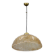 1970s Glass Pendant Light , Italy