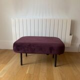Pouf en velours violet