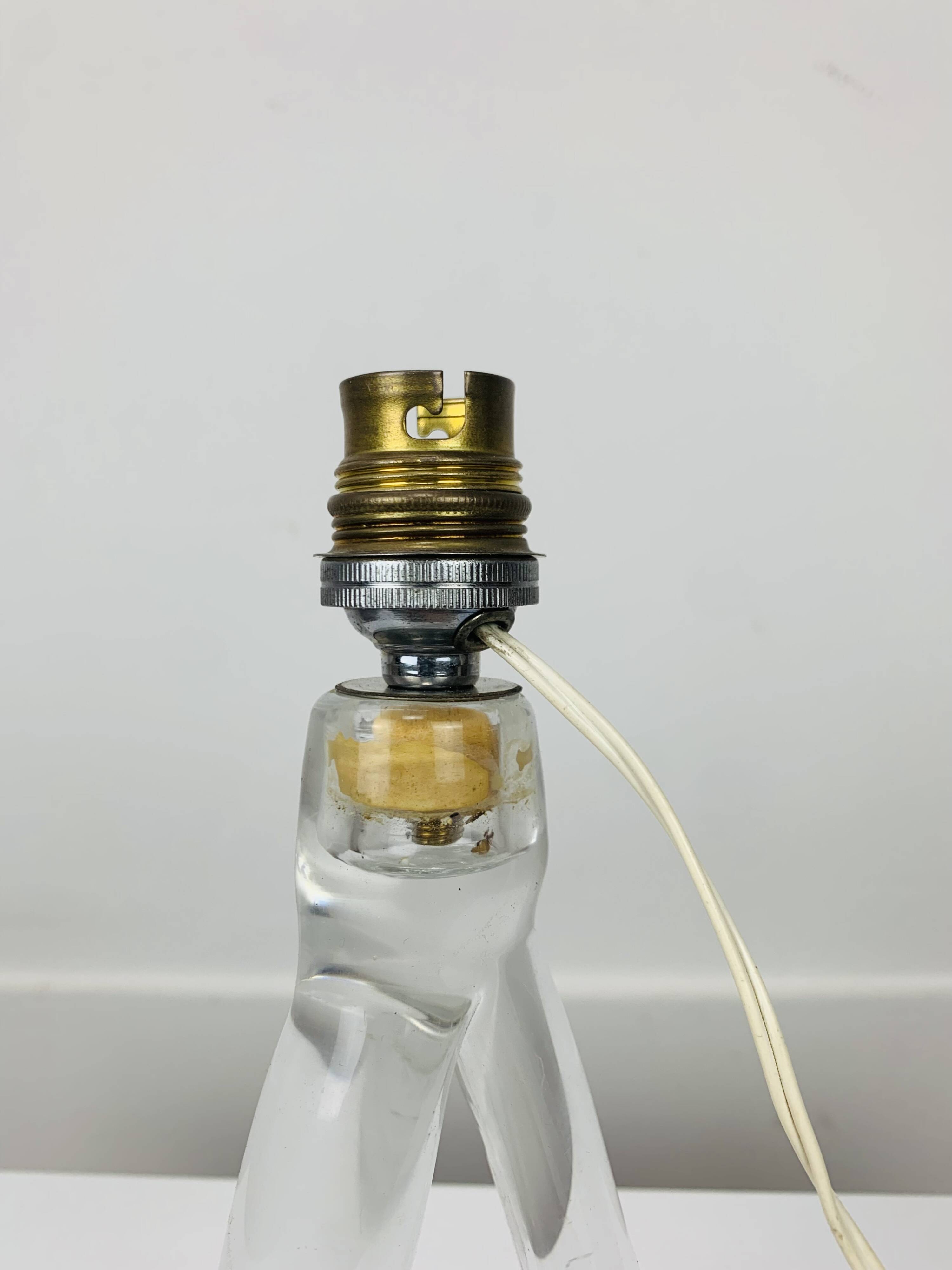 Vintage crystal lamp from the 60s