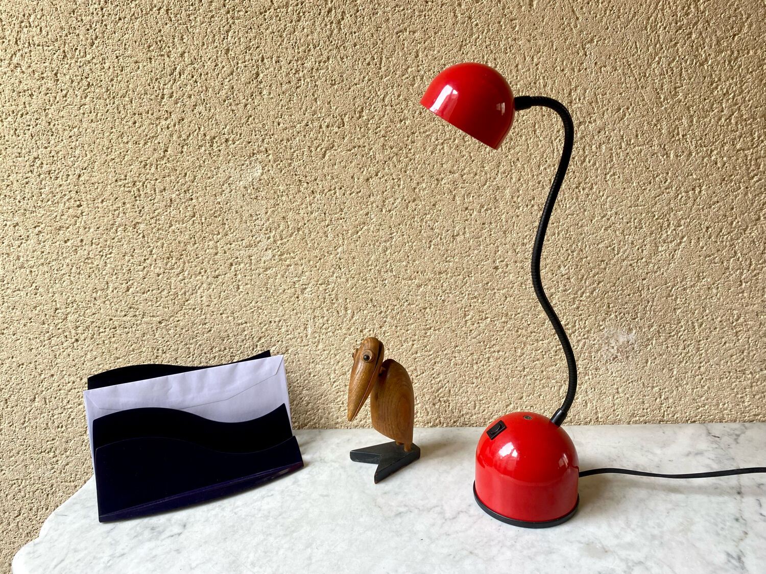Minimalist desk lamp Gammalux italy vintage 70s