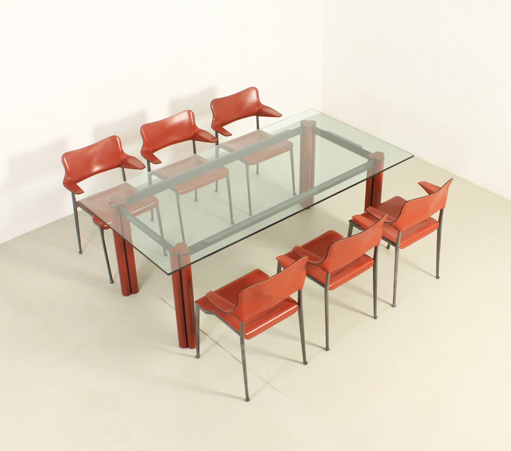 Set of six Kumo chairs by Toshiyuki Kita for Casas, Spain, 1989