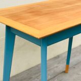 Blue compass foot table