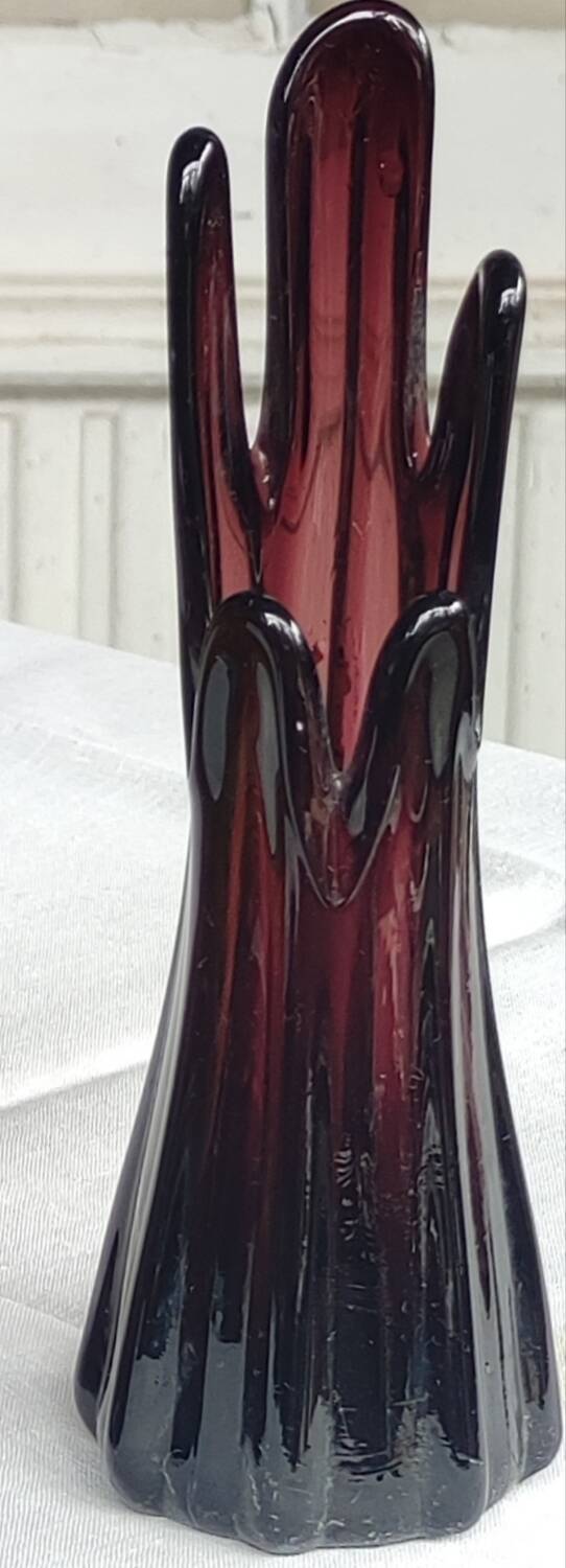 Old blown glass soliflore vase