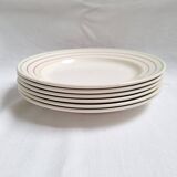 6 Gien flat plates, Jean model