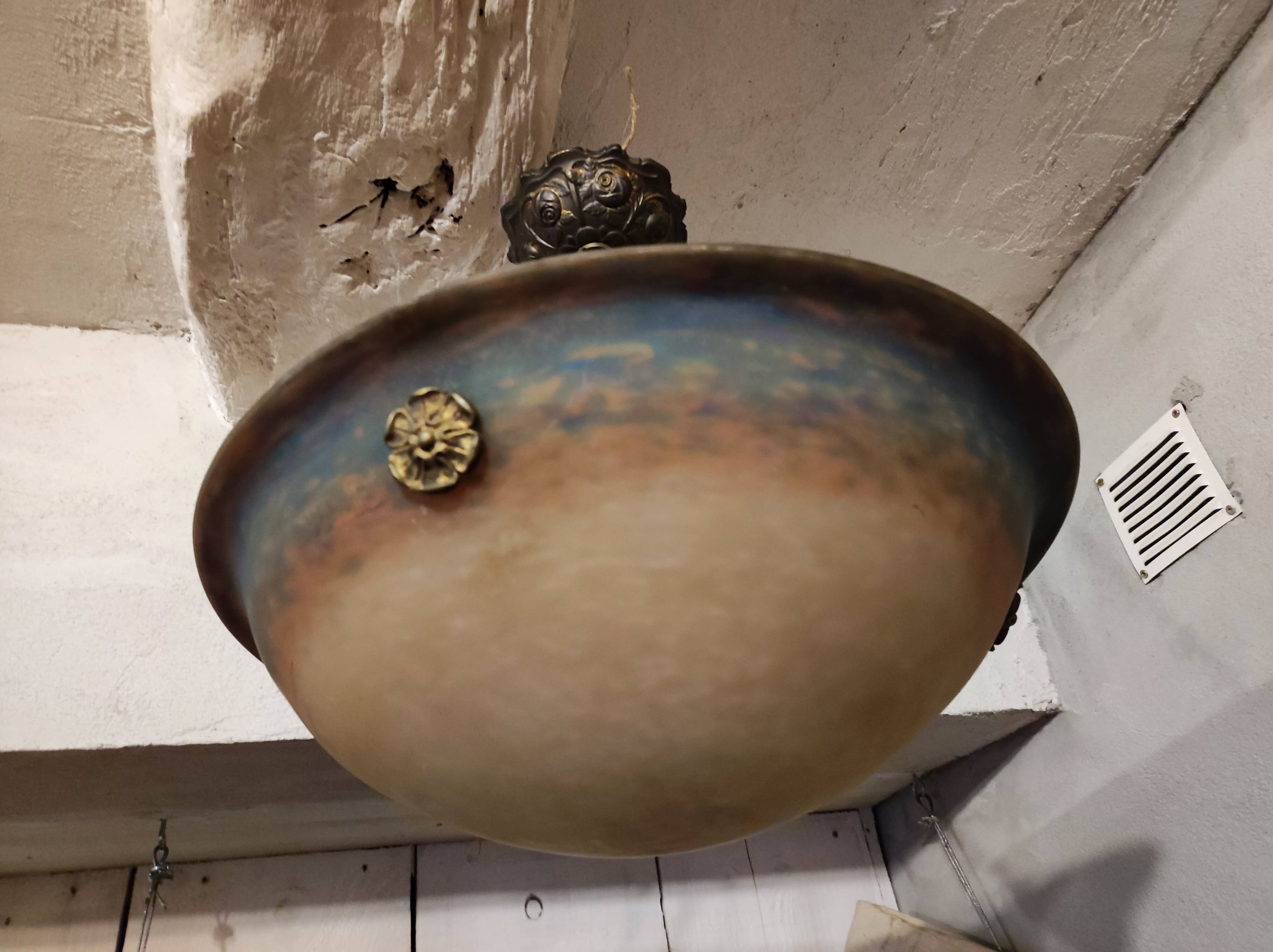 Suspension, Müller & Fils basin, Art Deco