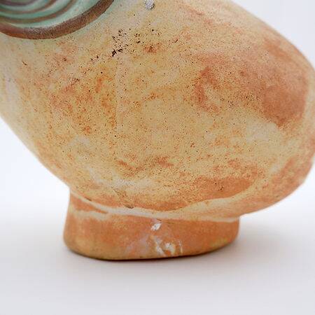 Sculptural studio ceramic Art vase by Ceramist Nikos Dazelidis, Greece 1960s