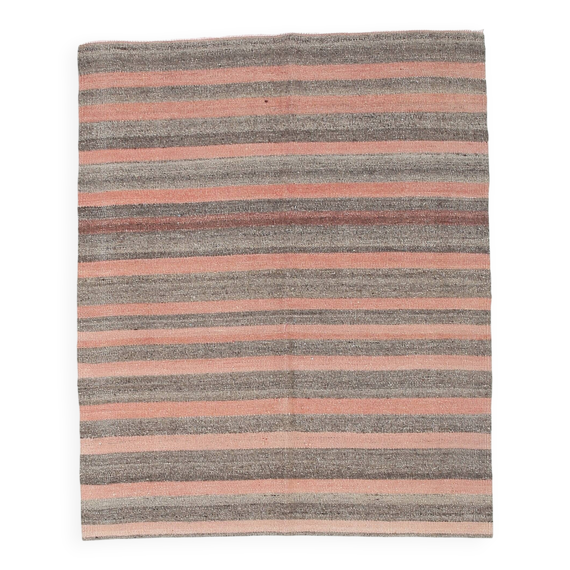 4x5 Red & Brown Small Size Kilim Rug, 134x164Cm