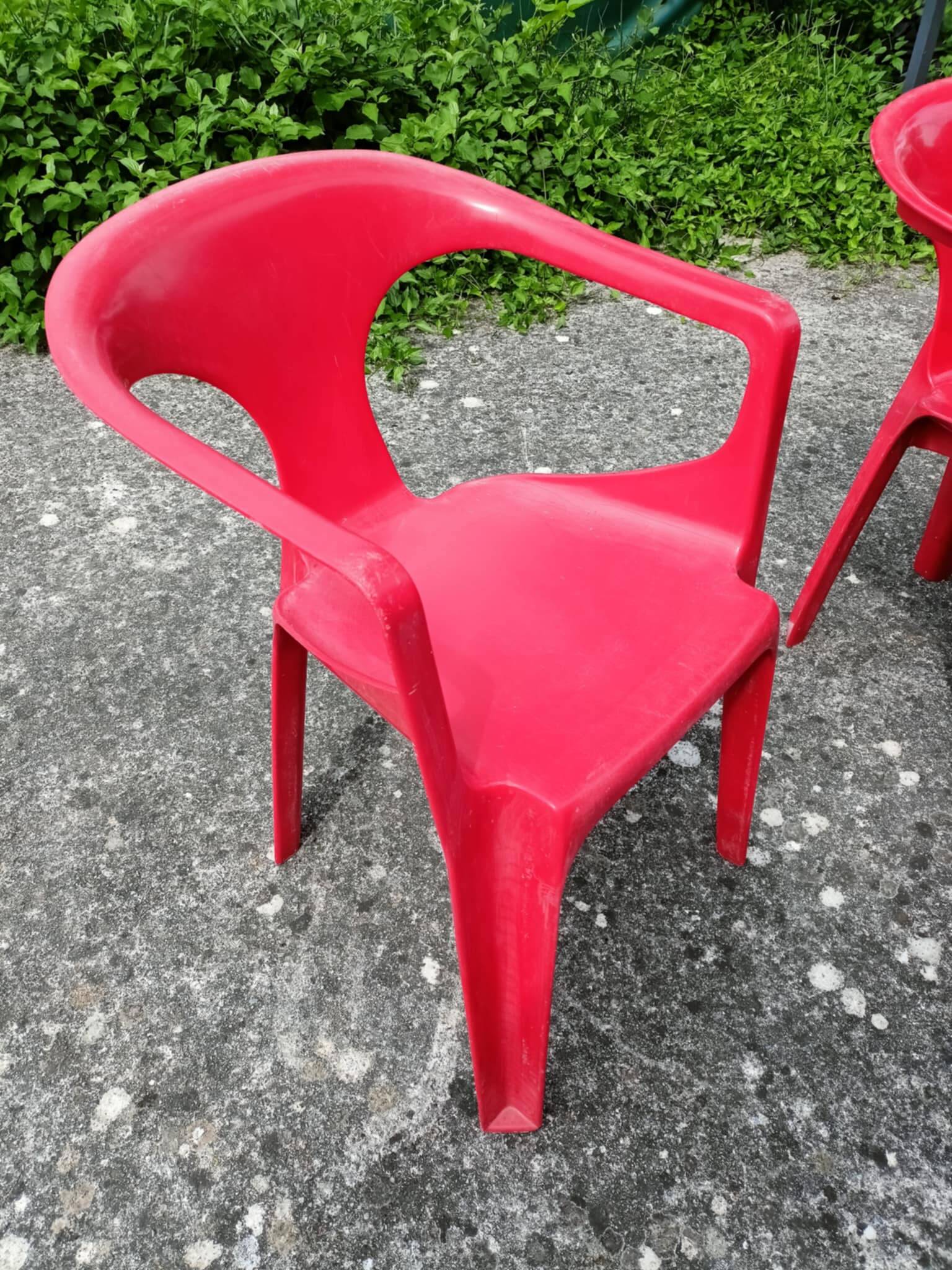 4 STAMP 3000 armchairs, by Henry Massonnet