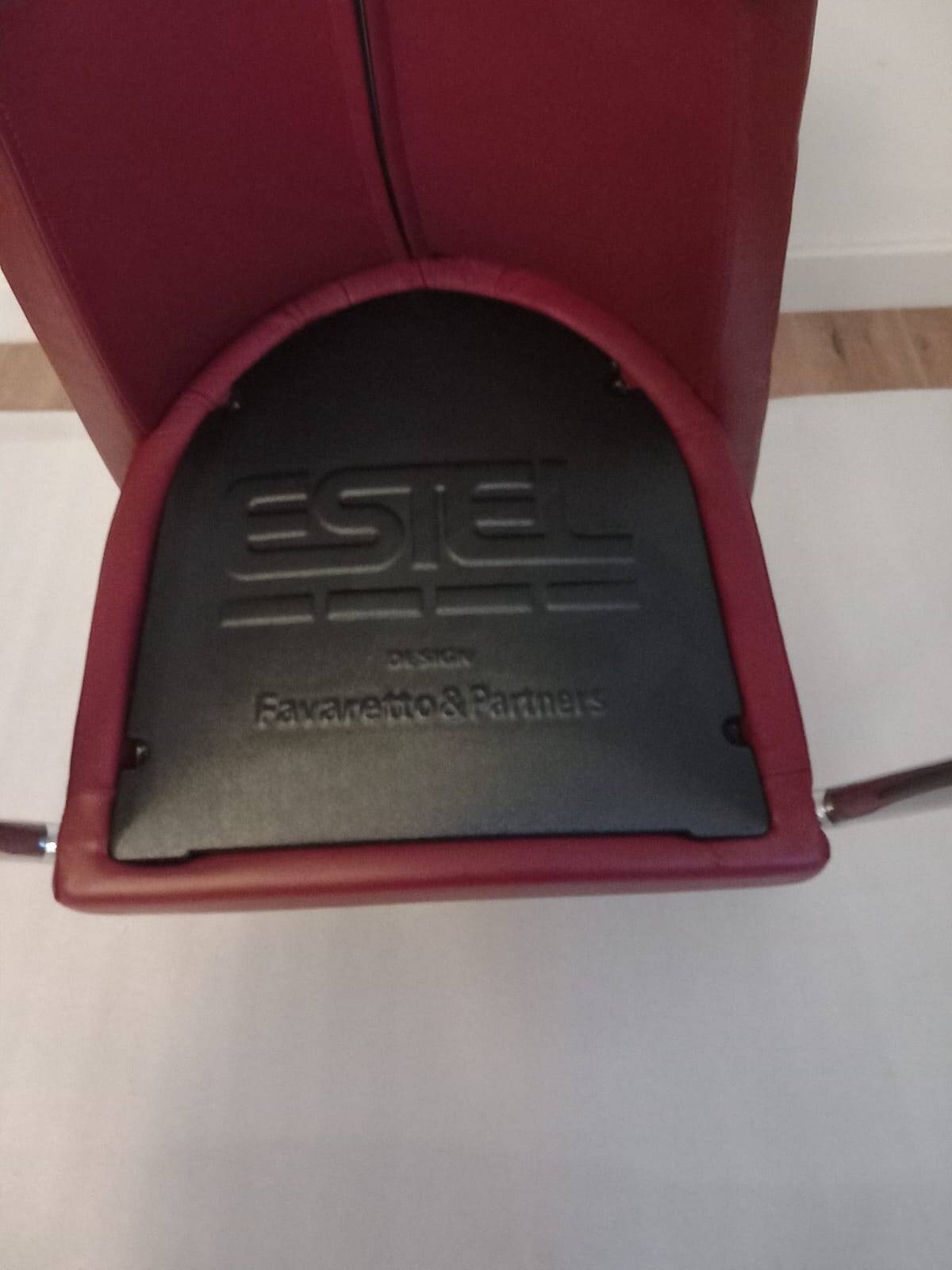 Set of 4 Estel Italian armchairs, designed by Favaretto & Partners