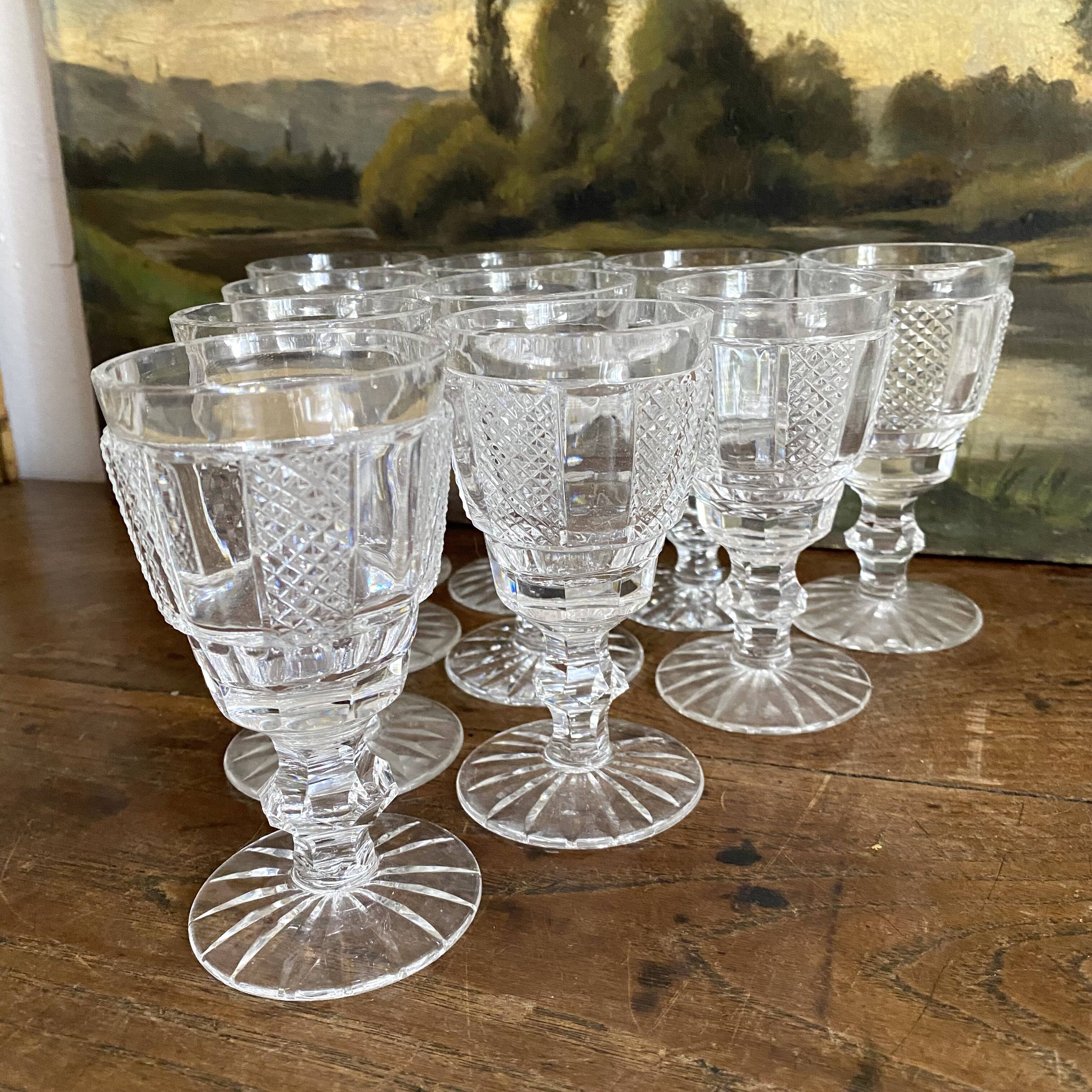 Waterford crystal white wine glasses
