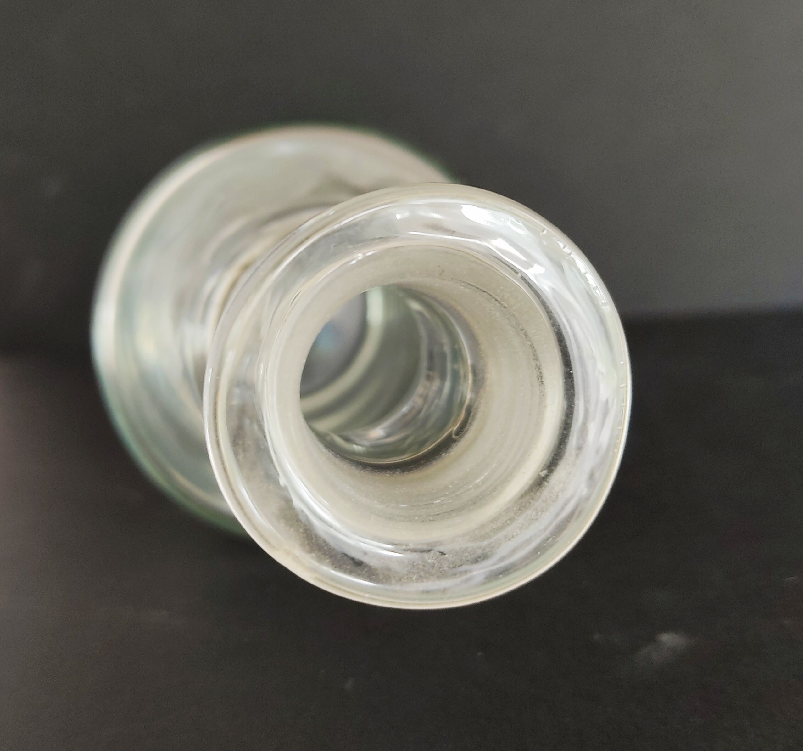 Glass carafe blown around 1900
