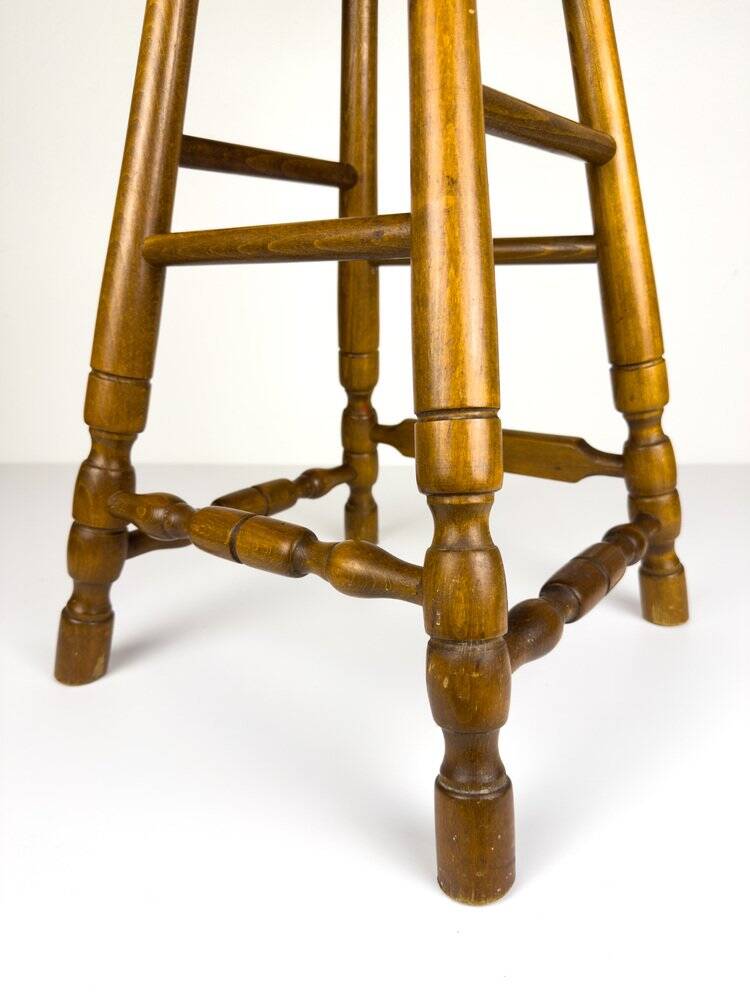 Vintage wooden bar chair, 1992