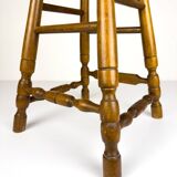 Vintage wooden bar chair, 1992