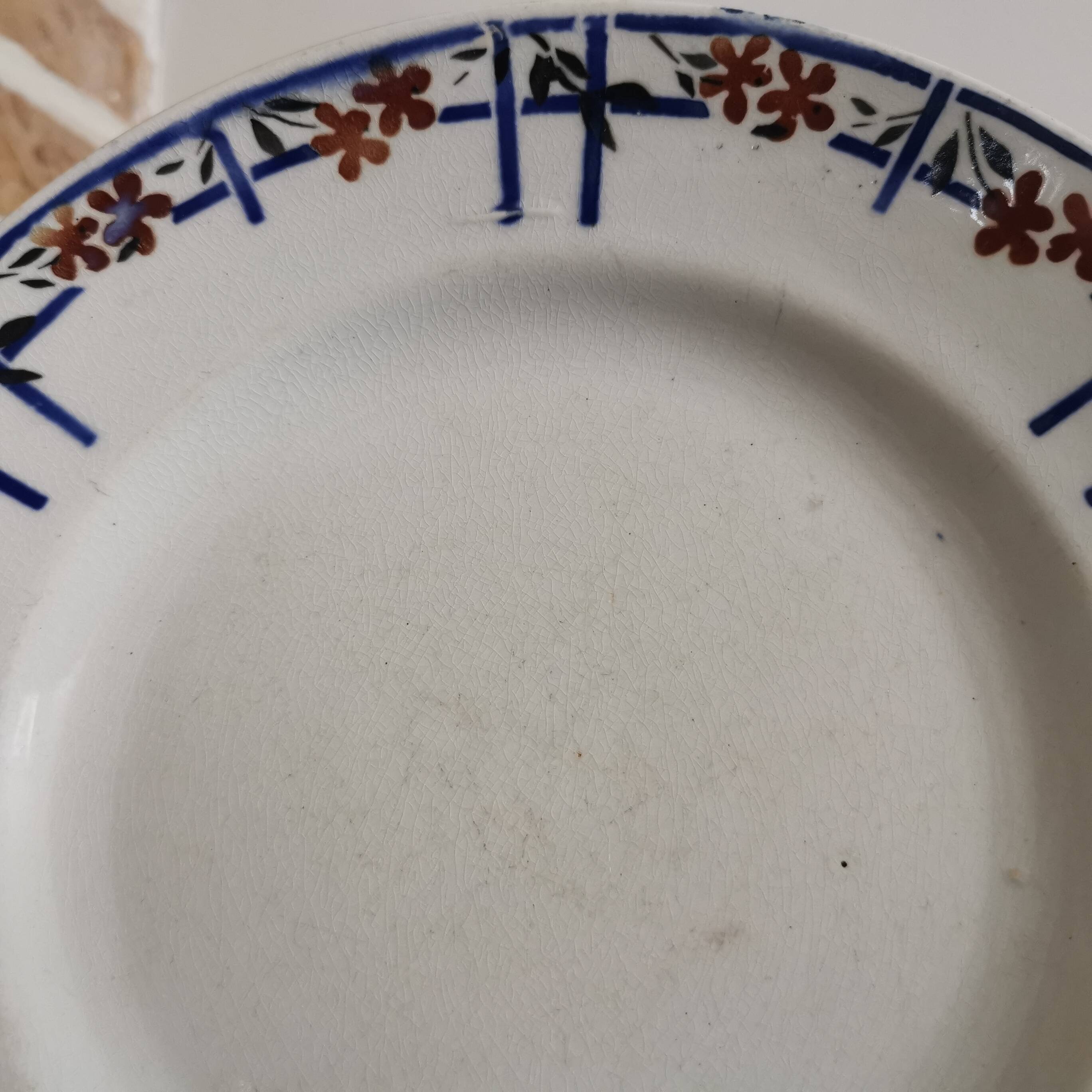 Earthenware soup plates, Moulin des Loups Orchies
