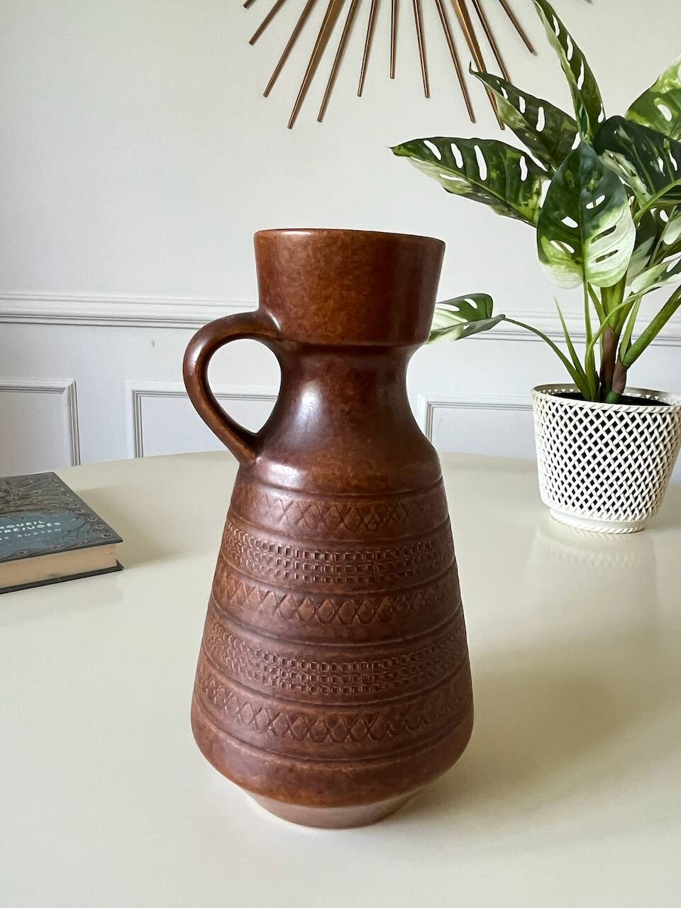Vase West Germany brown