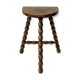 Tabouret de ferme tripode vintage