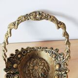 Empty bronze basket pocket with gallant stage décor