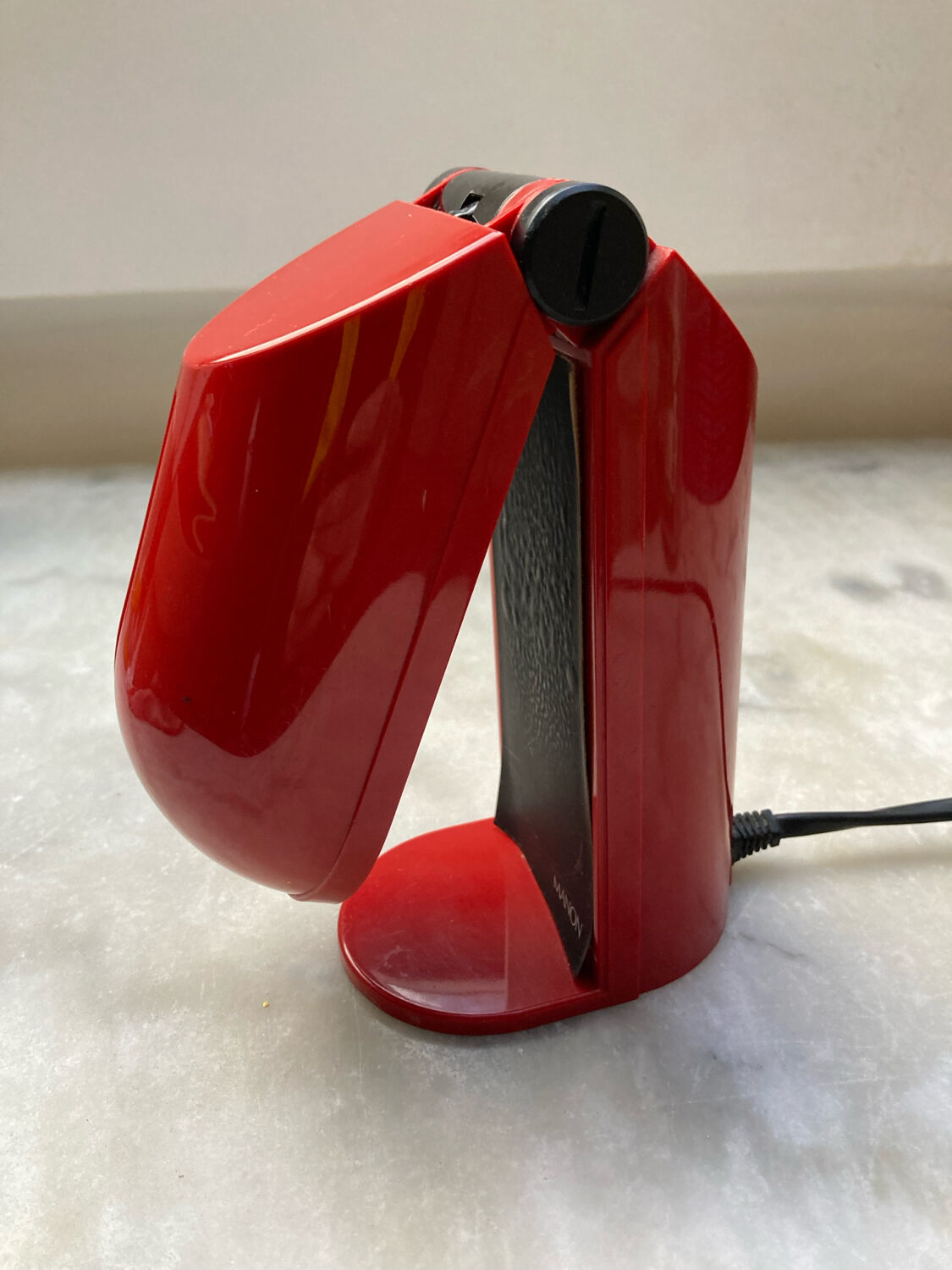 Tronconi red folding desk lamp vintage 70s