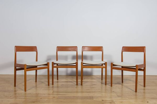 Chaises de salle à manger des années 50 de Dalescraft, Royaume-Uni, années 1960, ensemble de 4.