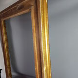 Imposing nineteenth century frame wood and gilded stucco 103x87 foliage 82.7x66.7 cm SB