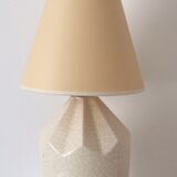Art Deco cracked ceramic lamp