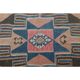 Vintage Turkish Oushak Handmade Cotton Orange Wool Kilim Runner Rug 170x404
