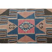 Vintage Turkish Oushak Handmade Cotton Orange Wool Kilim Runner Rug 170x404
