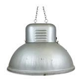Large Oval Industrial Polish Factory Pendant Lamp from Predom Mesko, 1960s
