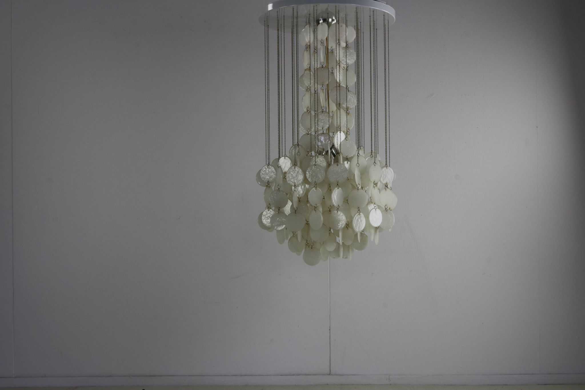 Lustre en pastilles de céramique, années 60