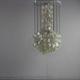 Sixties ceiling lamp with small ceramic shells
