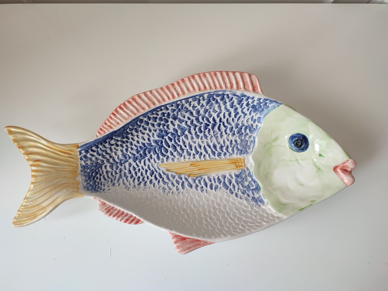 Plat poisson barbotine