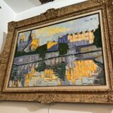 Oil on canvas "Paris Notre-Dame" by Salvatore Verniti, 2012