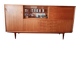 High teak enfilade from 1965 - Dimensions: L250 H130 D44