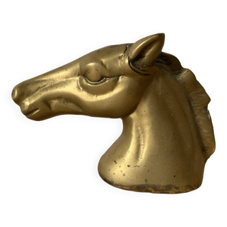 Horse head bottle opener in brass