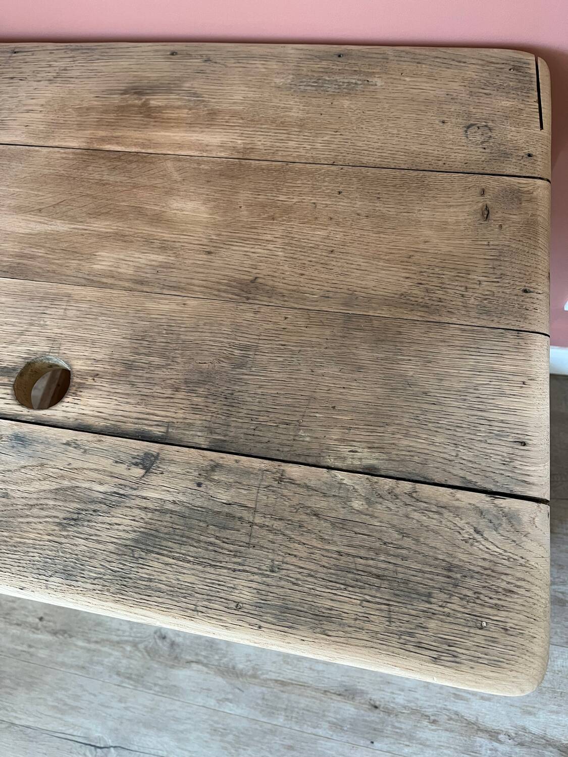 Small workbench made of solid oak