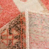 Tapis turc rouge pâle, 75x385cm