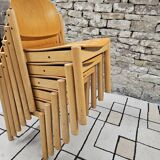 Lot 6 chaises danois empilable 1970 vintage