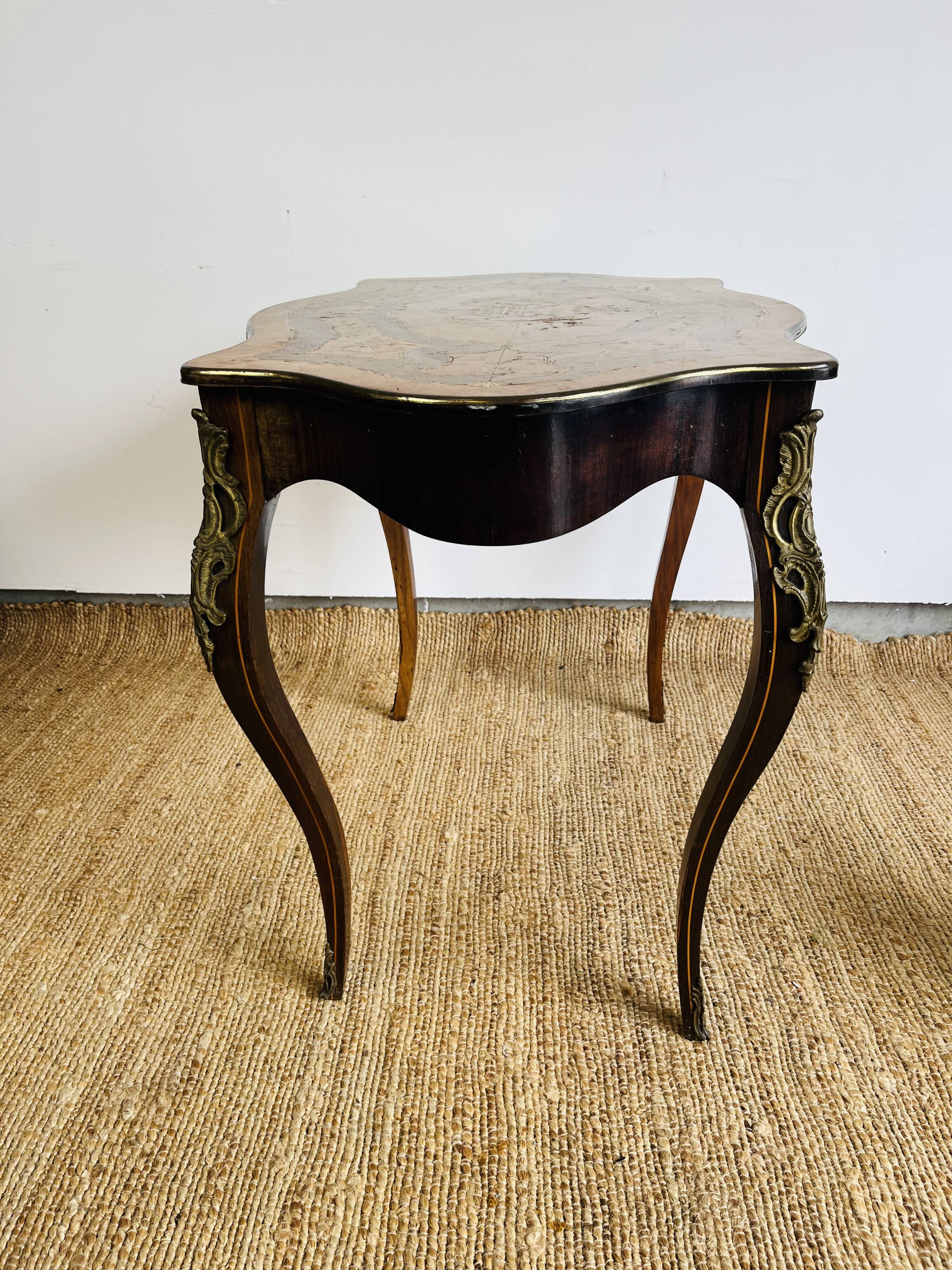 Louis XV style inlaid violin table – Napoleon III period