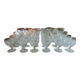 Service de 33 verres cristal